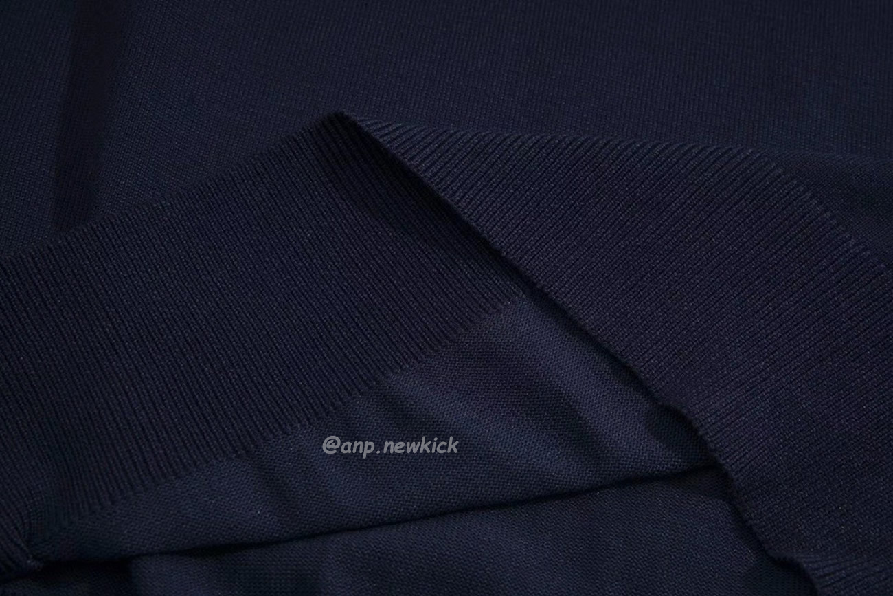 Miu Miu Logo Embroidery Polo Top In Navy (3) - www.newkick.org