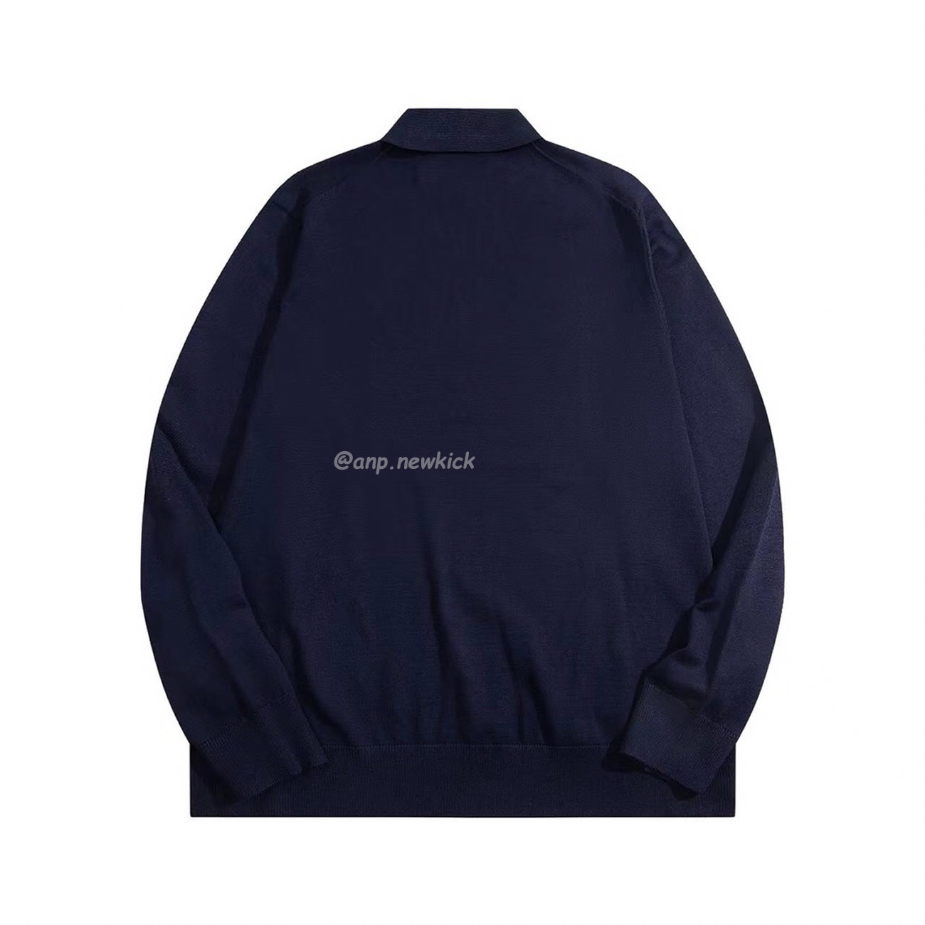 Miu Miu Logo Embroidery Polo Top In Navy (4) - www.newkick.org