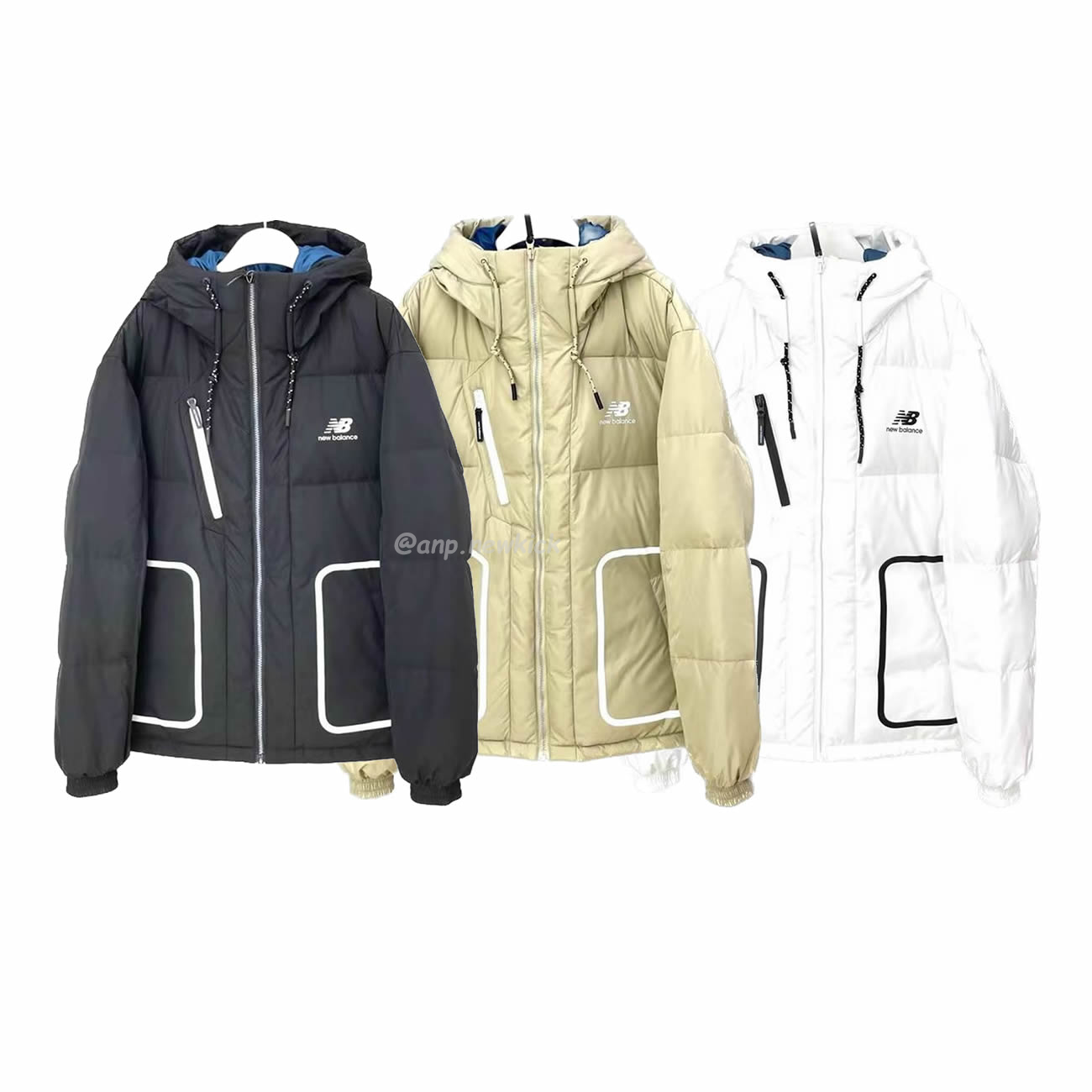 New Balance Nb Thickened Warm Down Jacket White Beige Black (1) - www.newkick.org