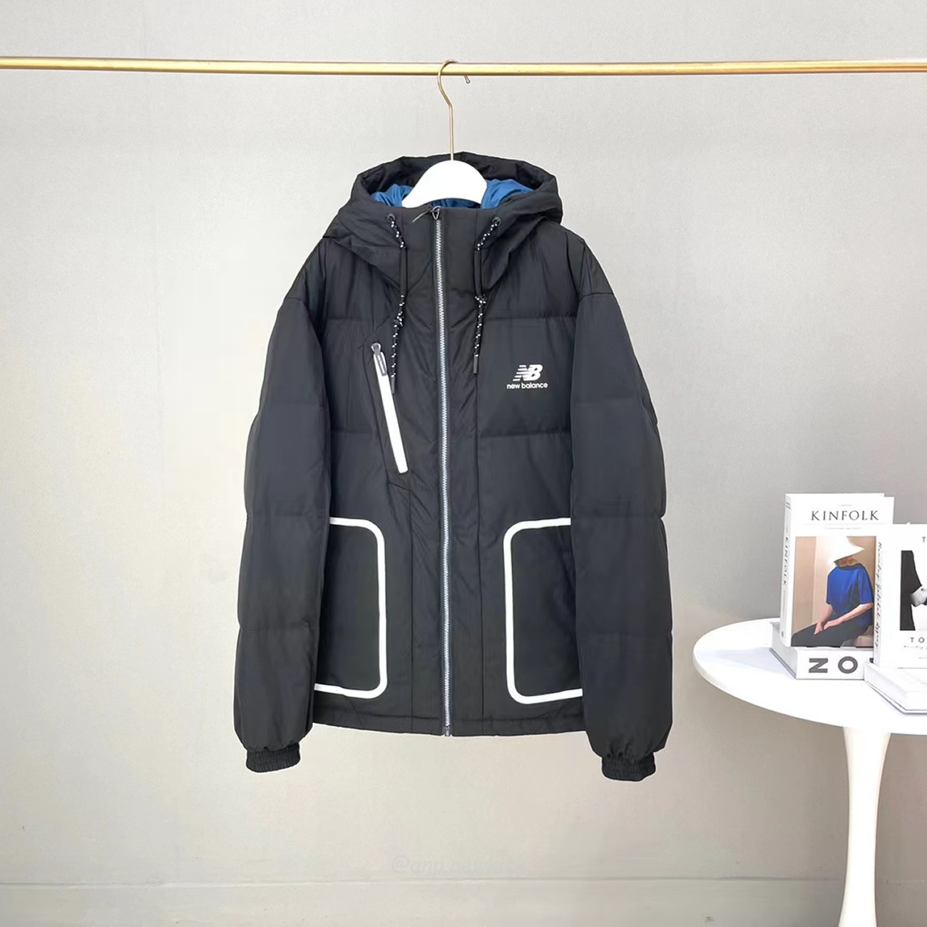 New Balance Nb Thickened Warm Down Jacket White Beige Black (11) - www.newkick.org