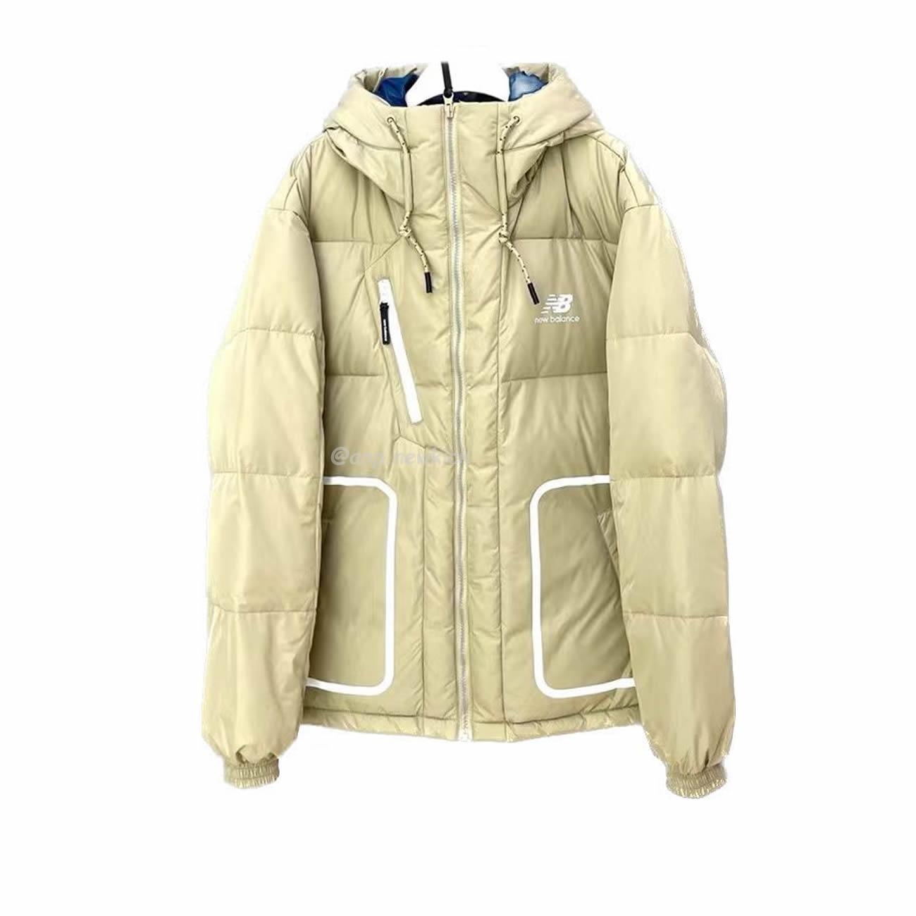 New Balance Nb Thickened Warm Down Jacket White Beige Black (4) - www.newkick.org