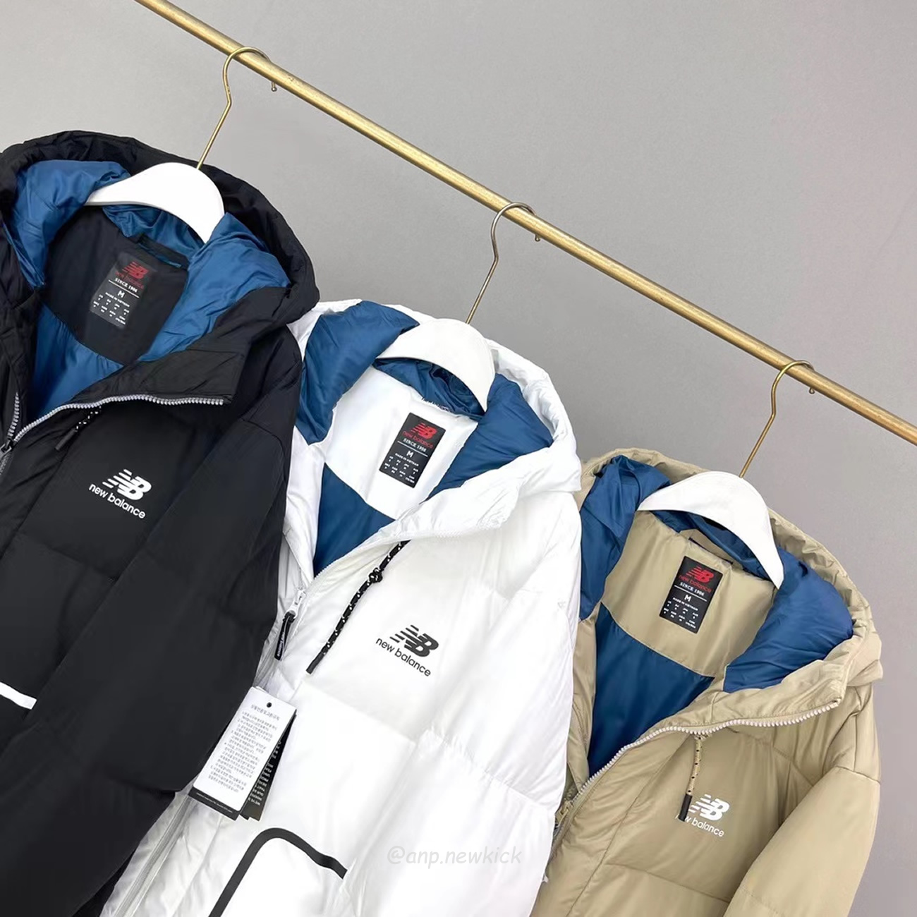 New Balance Nb Thickened Warm Down Jacket White Beige Black (5) - www.newkick.org