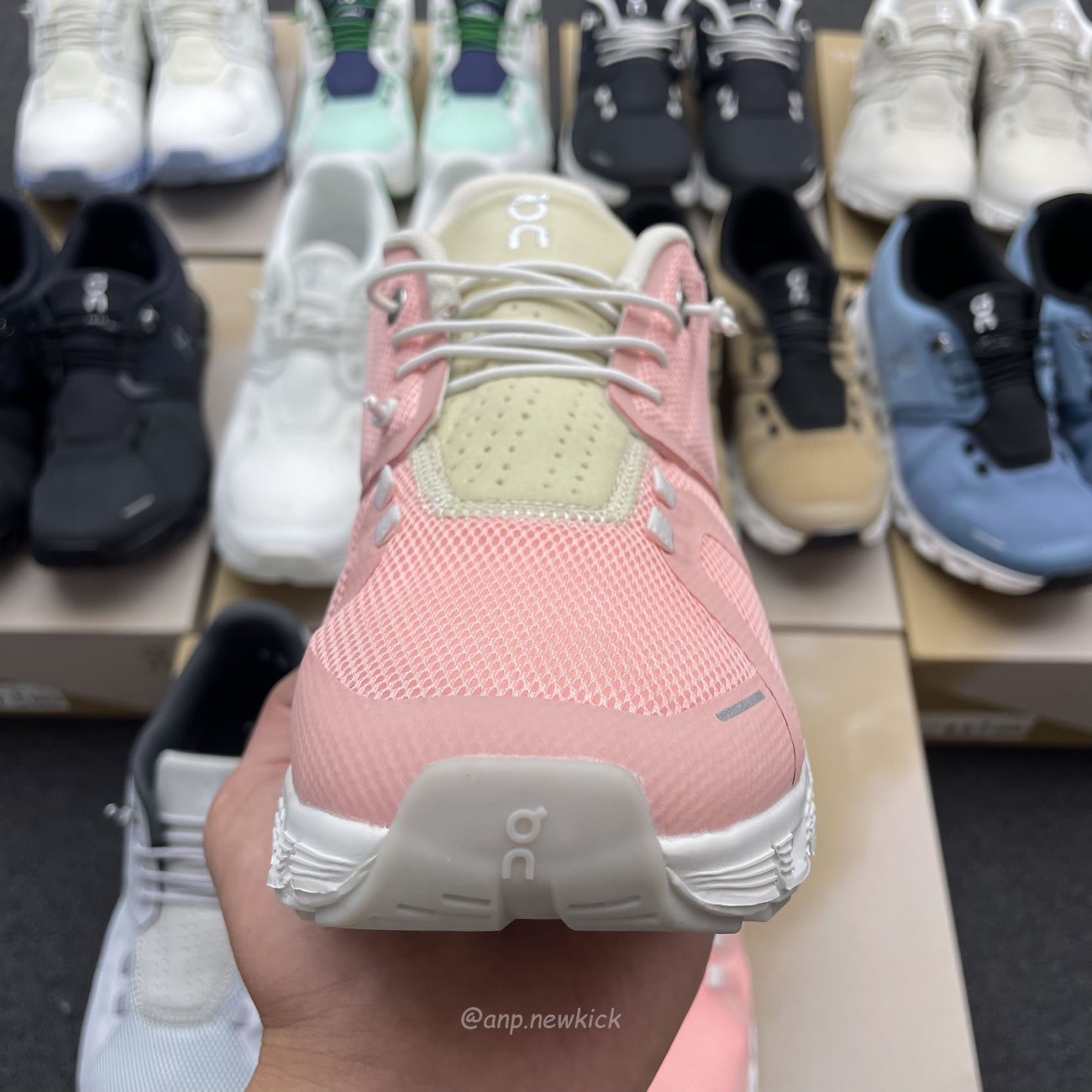 On Running Cloud 5 Glacier Grey White Rose Shell All Black Pearl White Chai Magnet Stellar Eclipse White (15) - www.newkick.org