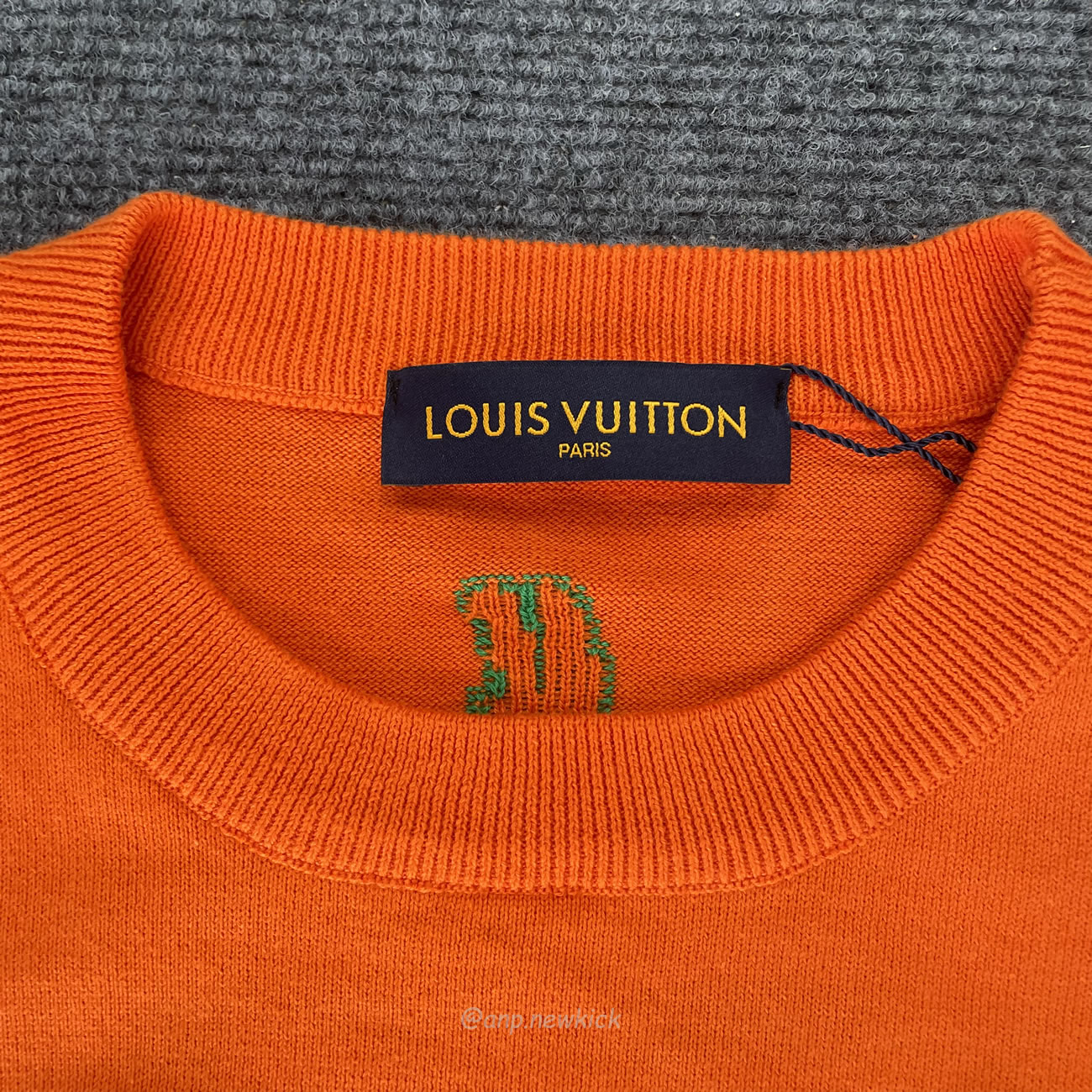 Louis Vuitton Short Sleeved Cotton Crewneck Orange Fw24 (13) - www.newkick.org