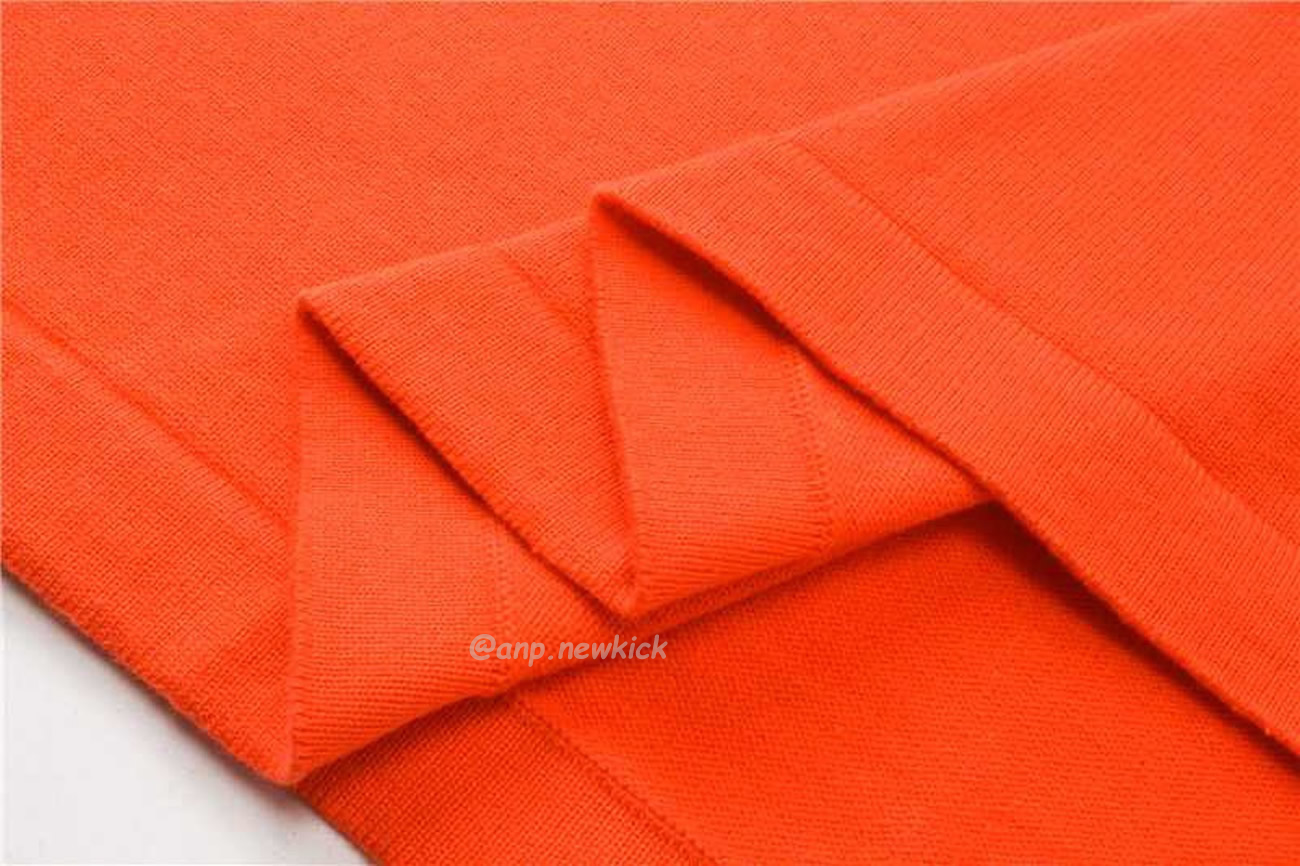 Louis Vuitton Short Sleeved Cotton Crewneck Orange Fw24 (8) - www.newkick.org