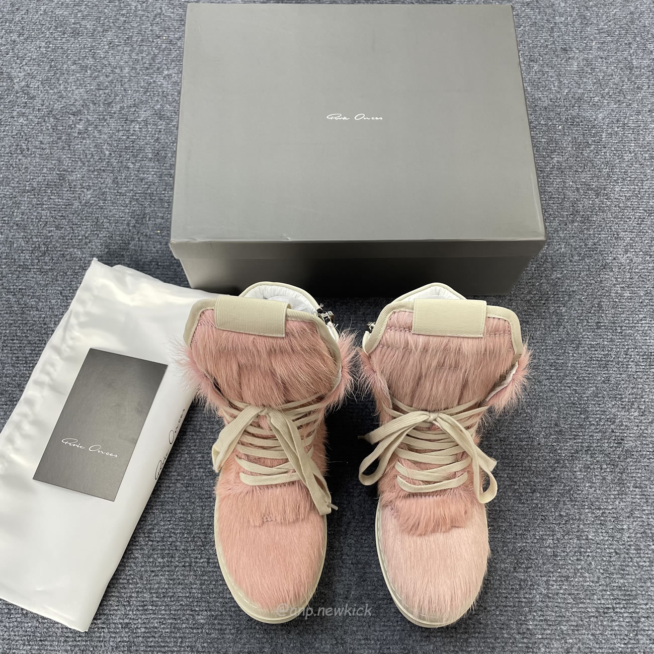 Rick Owens Geobasket Kuhfell Dusty Rosa Milch Rr02b2894lhl 8311 (3) - www.newkick.org