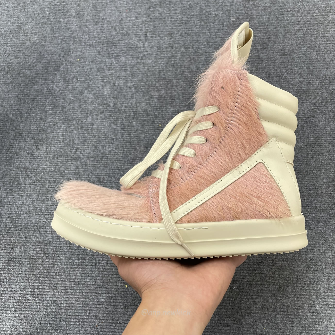 Rick Owens Geobasket Kuhfell Dusty Rosa Milch Rr02b2894lhl 8311 (4) - www.newkick.org