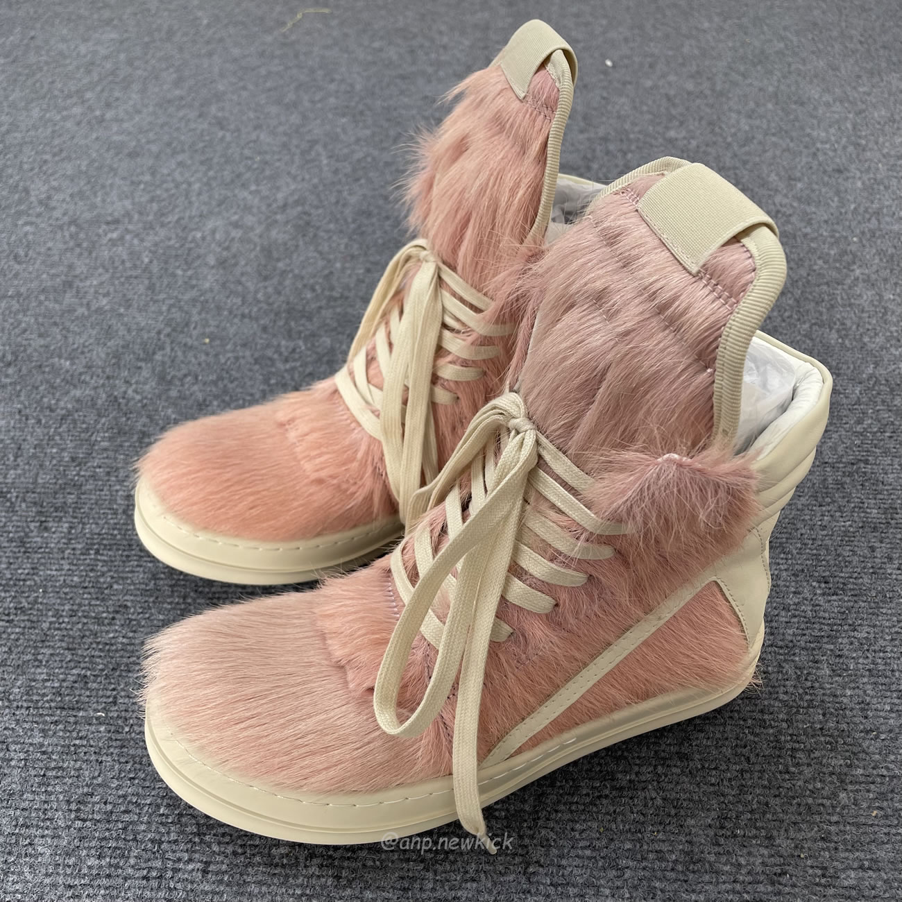 Rick Owens Geobasket Kuhfell Dusty Rosa Milch Rr02b2894lhl 8311 (7) - www.newkick.org