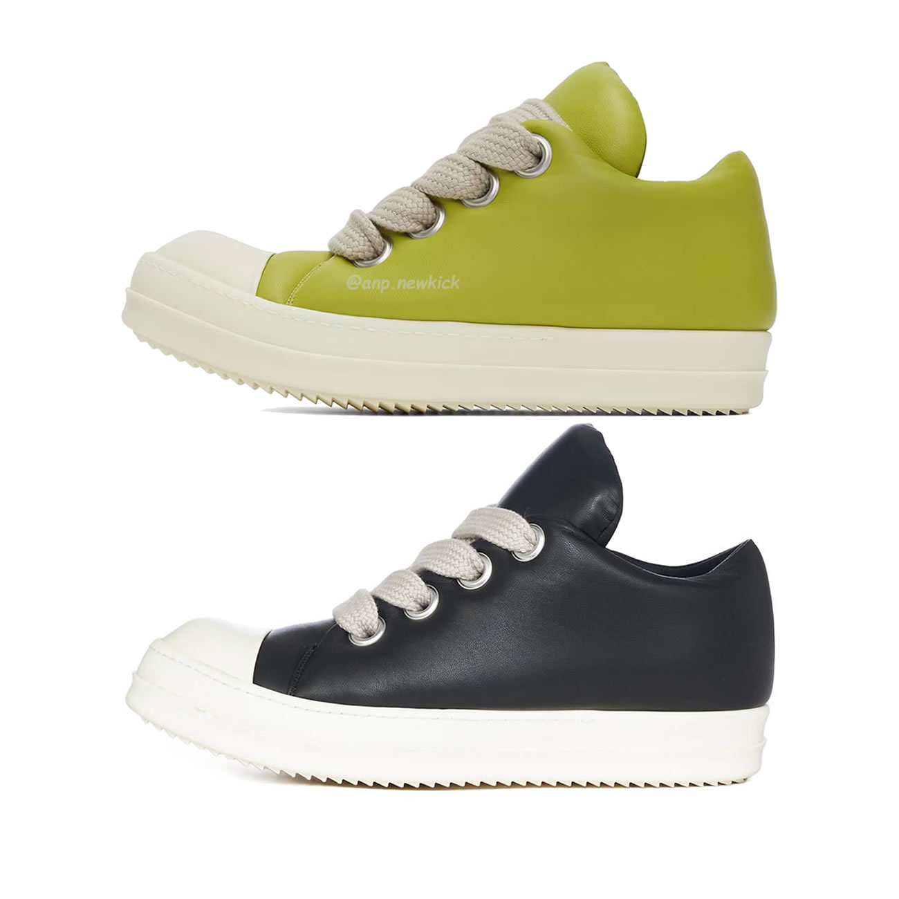 Rick Owens Jumbo Lace Padded Sneaks Low Black Acid Milk Ru02c7893 (20) - www.newkick.org Rick Owens Jumbo Lace Padded Sneaks Low Black Acid Milk Ru02c7893 (20) - www.newkick.org