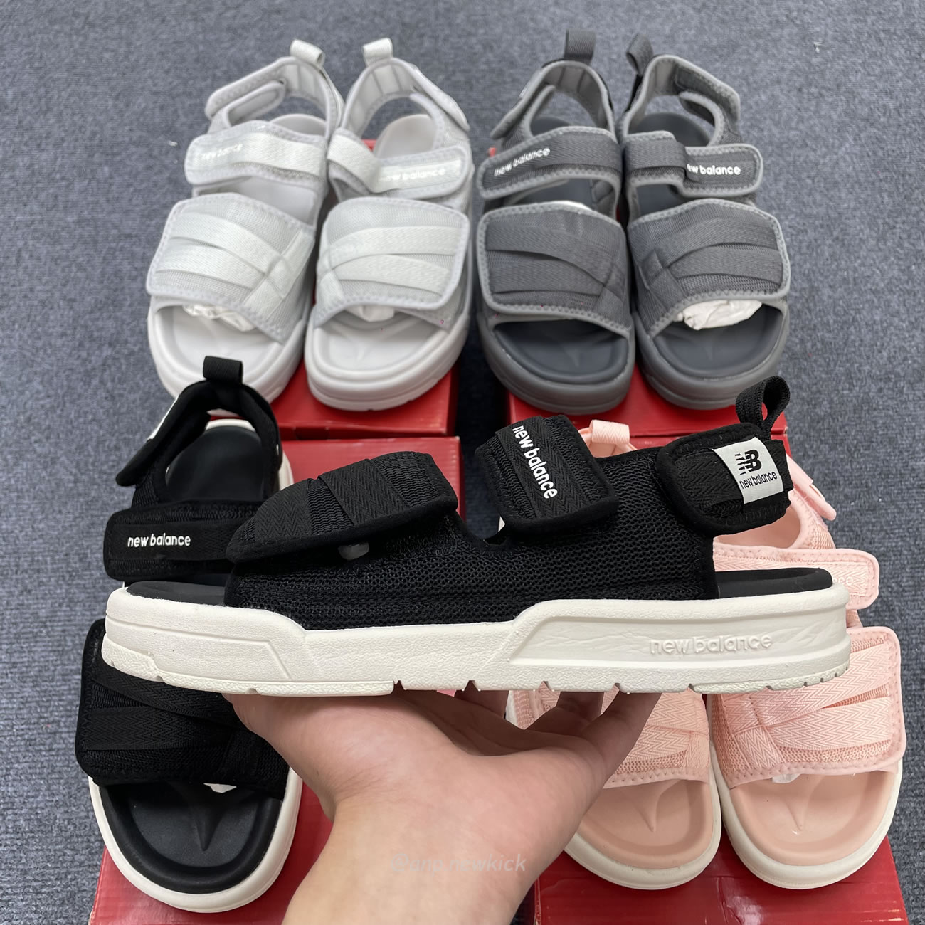New Balance 3206 Sandal Pink Cream Black White Gray Sdl3206b (4) - www.newkick.org
