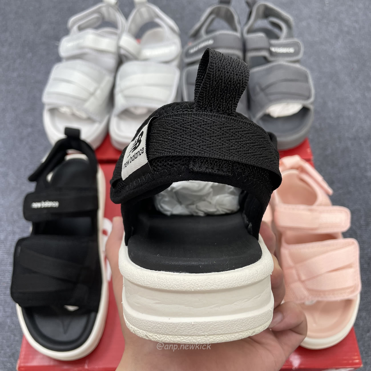 New Balance 3206 Sandal Pink Cream Black White Gray Sdl3206b (6) - www.newkick.org