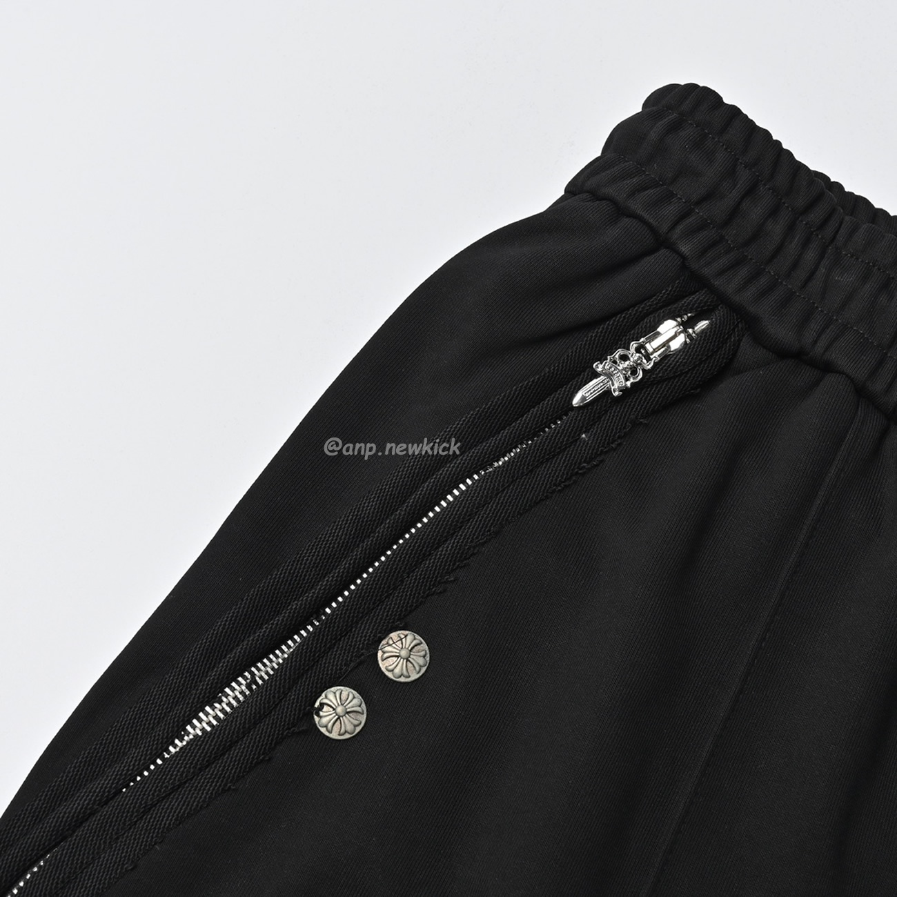 Chrome Hearts 23ss Black White Side Zipper Shorts (10) - www.newkick.org