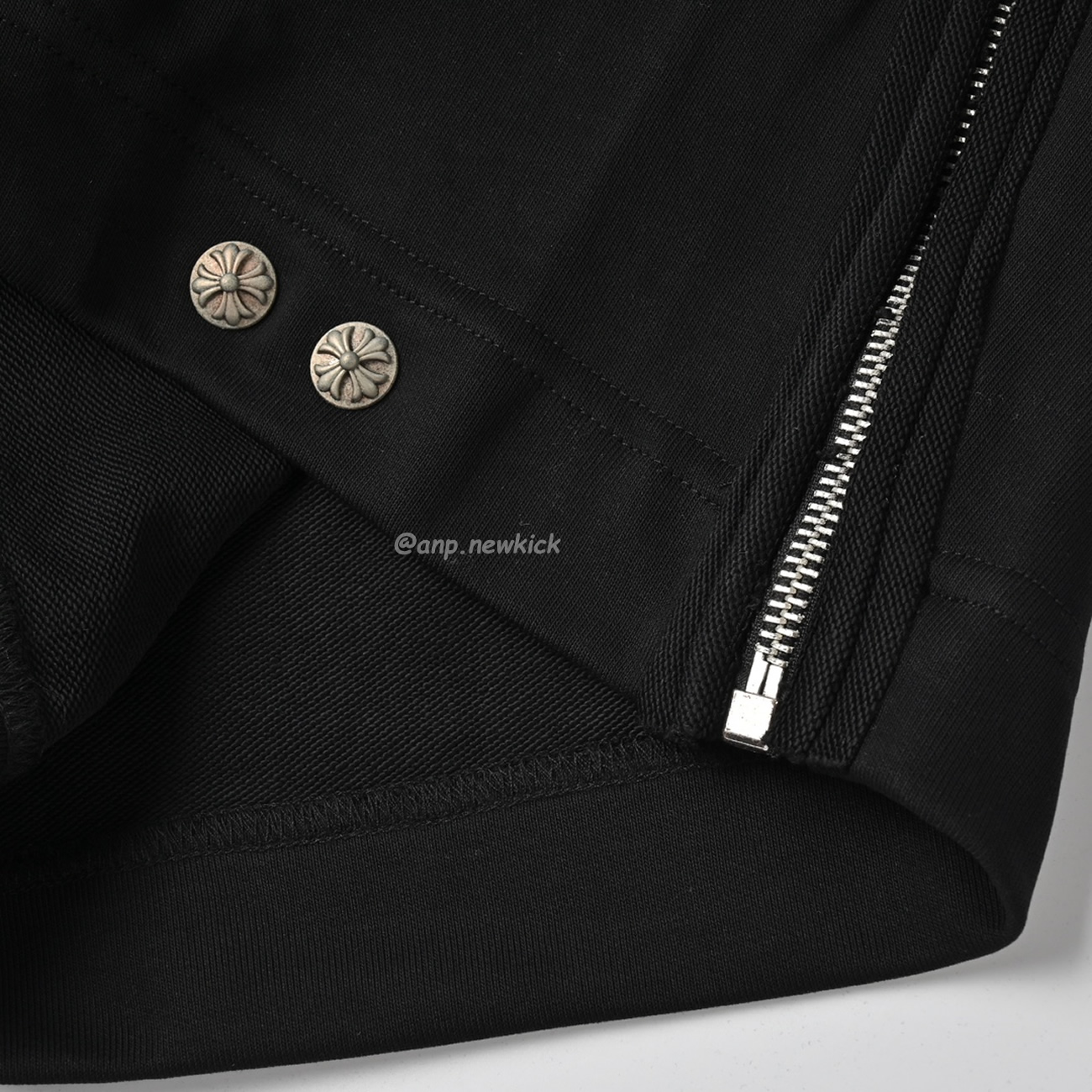 Chrome Hearts 23ss Black White Side Zipper Shorts (9) - www.newkick.org