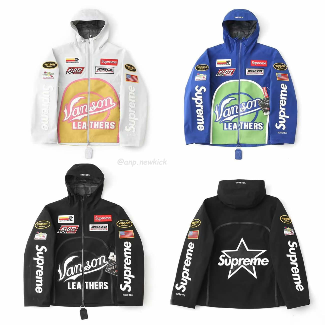 Supreme Vanson Leathers Gore Tex Shell Jacket Black Blue White Fw25 (1) - www.newkick.org Supreme Vanson Leathers Gore Tex Shell Jacket Black Blue White Fw25 (1) - www.newkick.org