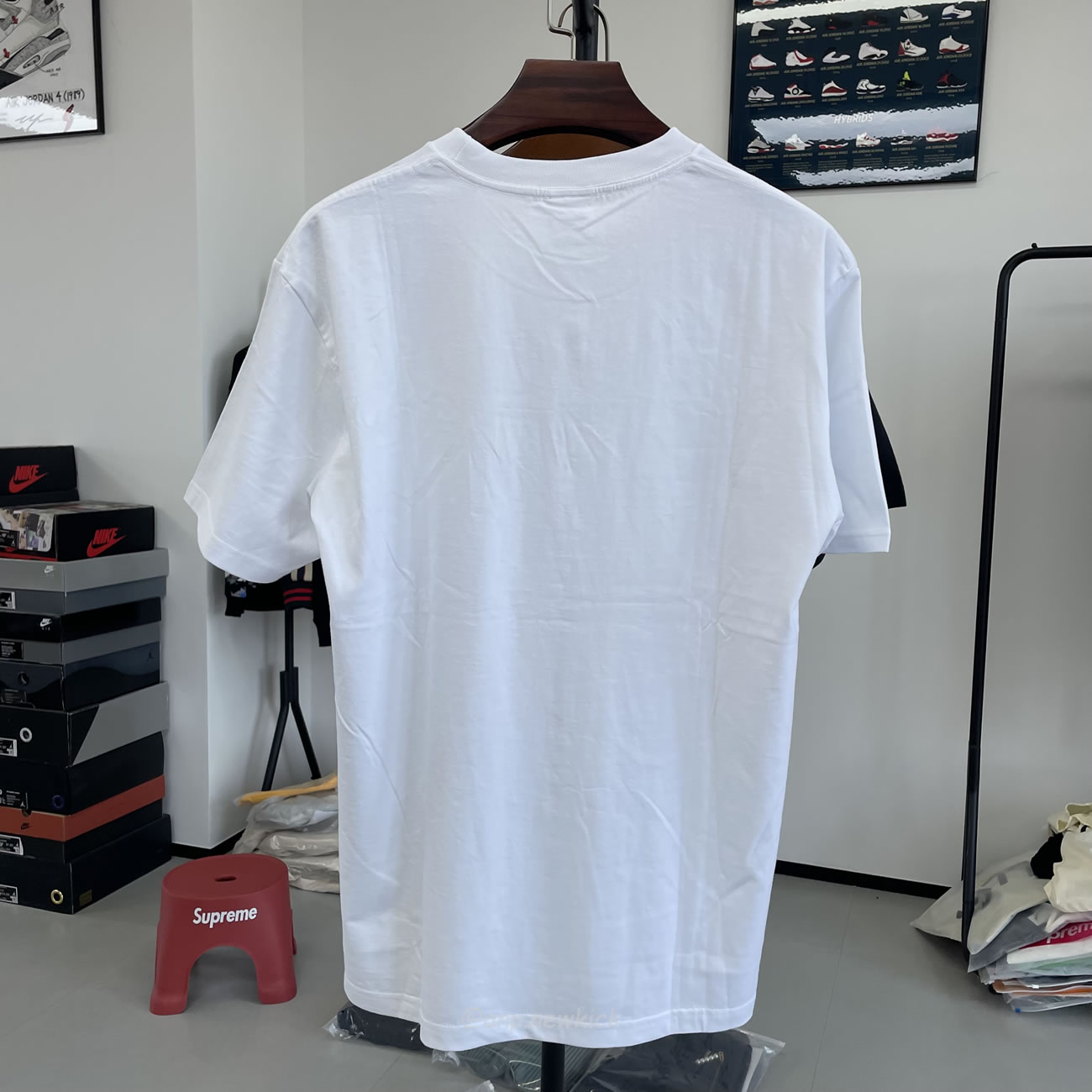 Supreme Box Logo Cotton White Navy Blackt Shirt (13) - www.newkick.org