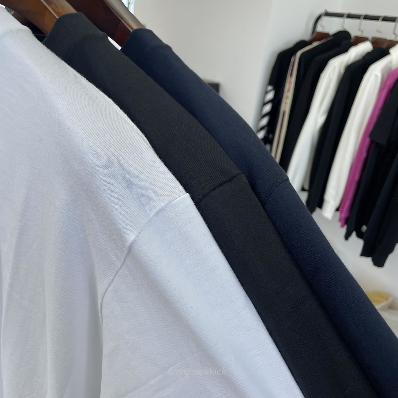 Supreme Box Logo Cotton White Navy Blackt Shirt (4) - www.newkick.org