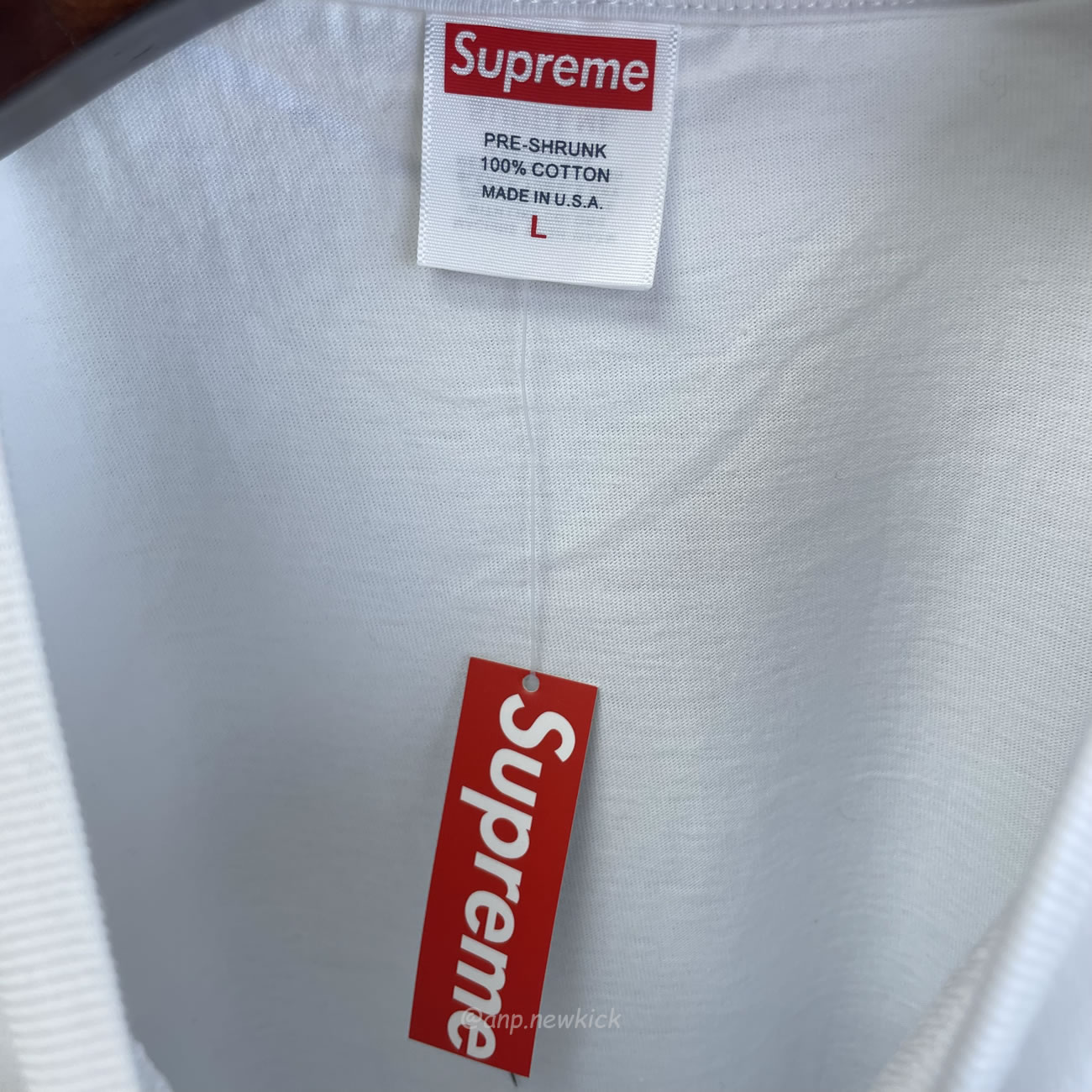 Supreme Box Logo Cotton White Navy Blackt Shirt (7) - www.newkick.org