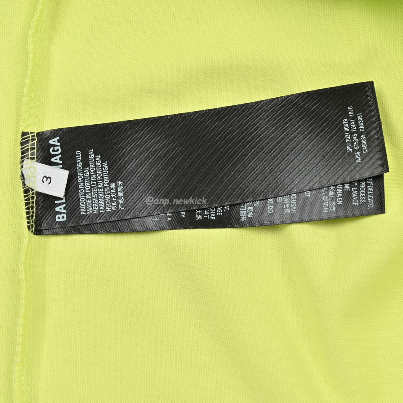 Balenciaga 23ss Tape Printed Overlapping T Shirt (6) - www.newkick.org