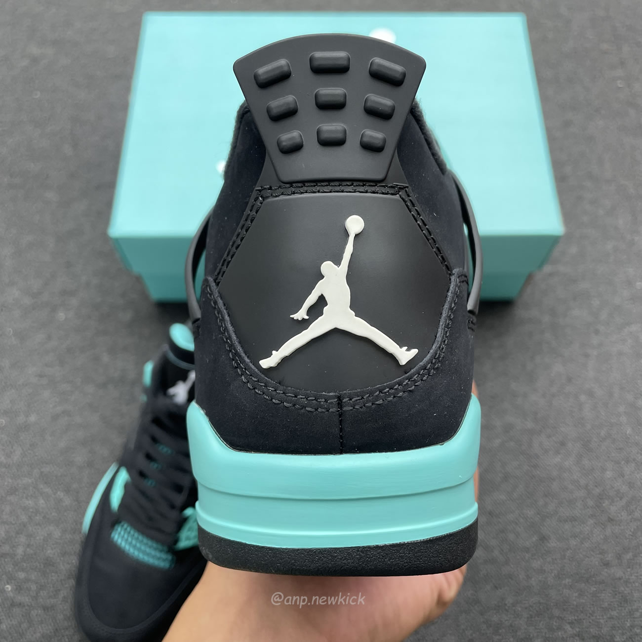 Air Jordan 4 Retro Tiffany Black Green (3) - www.newkick.org