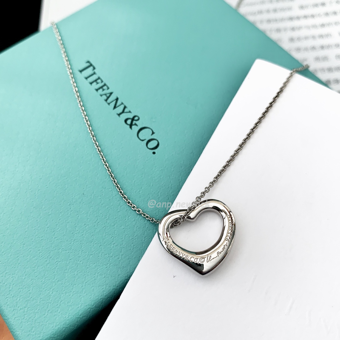 Tiffany Sterling Floating Heart Pendant Necklace (9) - www.newkick.org