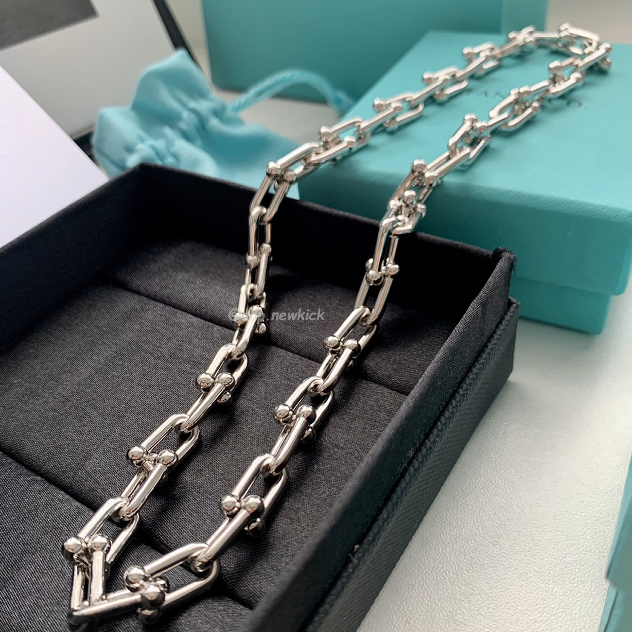 Tiffany Hardwear Gold Coarse Gradient Buckle Chain Necklace (1) - www.newkick.org