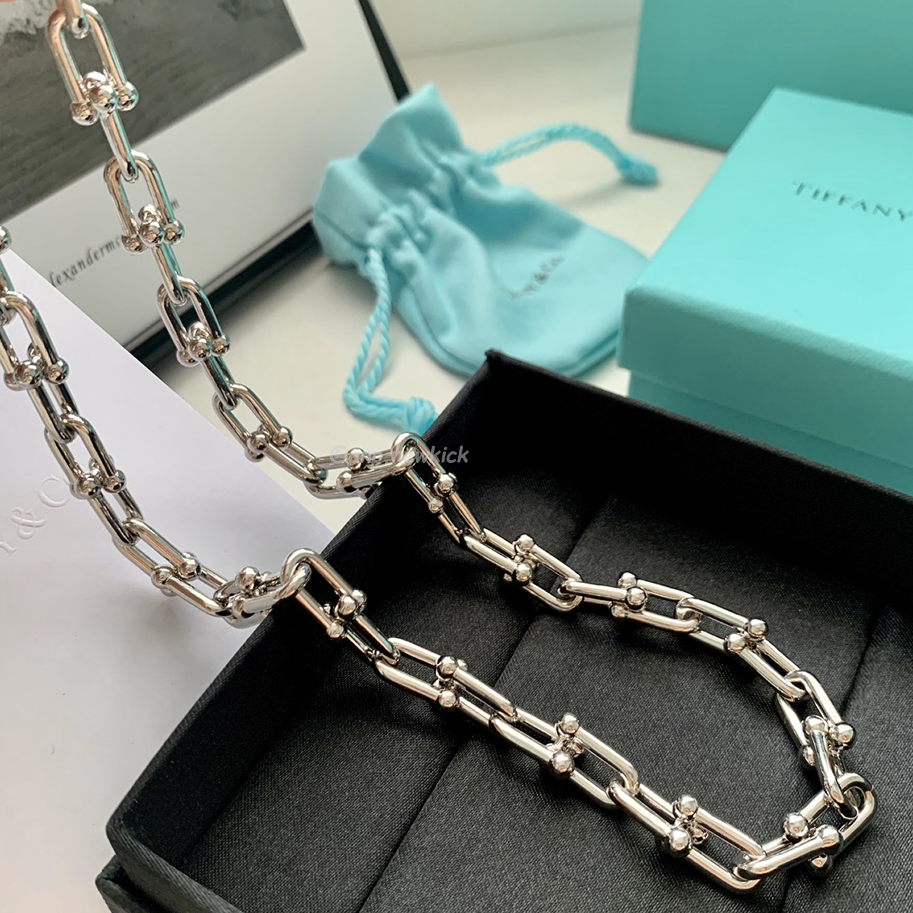 Tiffany Hardwear Gold Coarse Gradient Buckle Chain Necklace (5) - www.newkick.org
