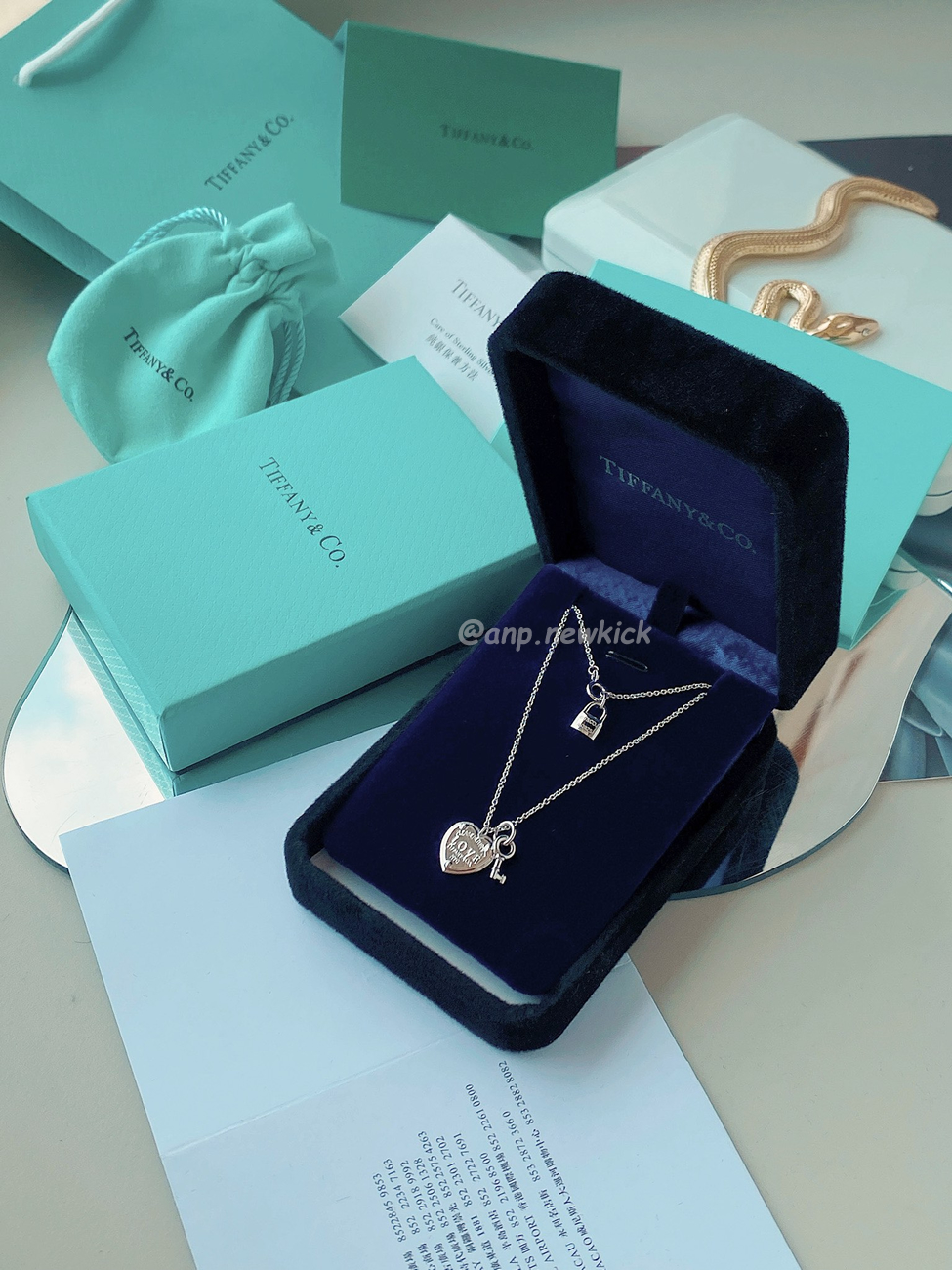 Tiffany Hardwear Gold Coarse Gradient Buckle Chain Necklace (7) - www.newkick.org