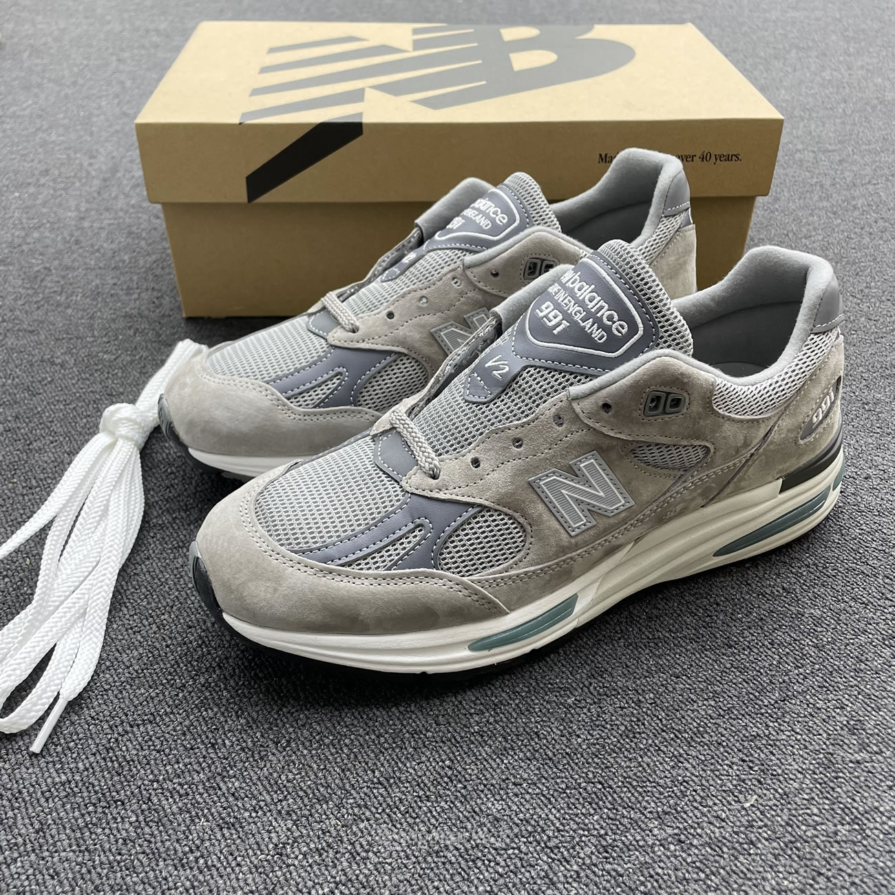 New Balance 991v2 Miuk Rock Ridge Grey U991gl2 (10) - www.newkick.org