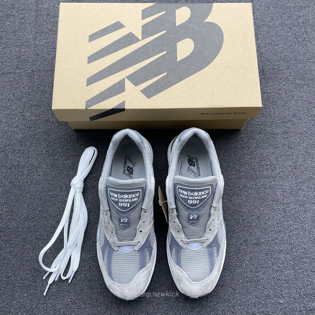New Balance 991v2 Miuk Rock Ridge Grey U991gl2 (4) - www.newkick.org