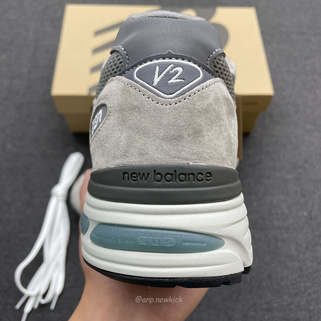 New Balance 991v2 Miuk Rock Ridge Grey U991gl2 (5) - www.newkick.org