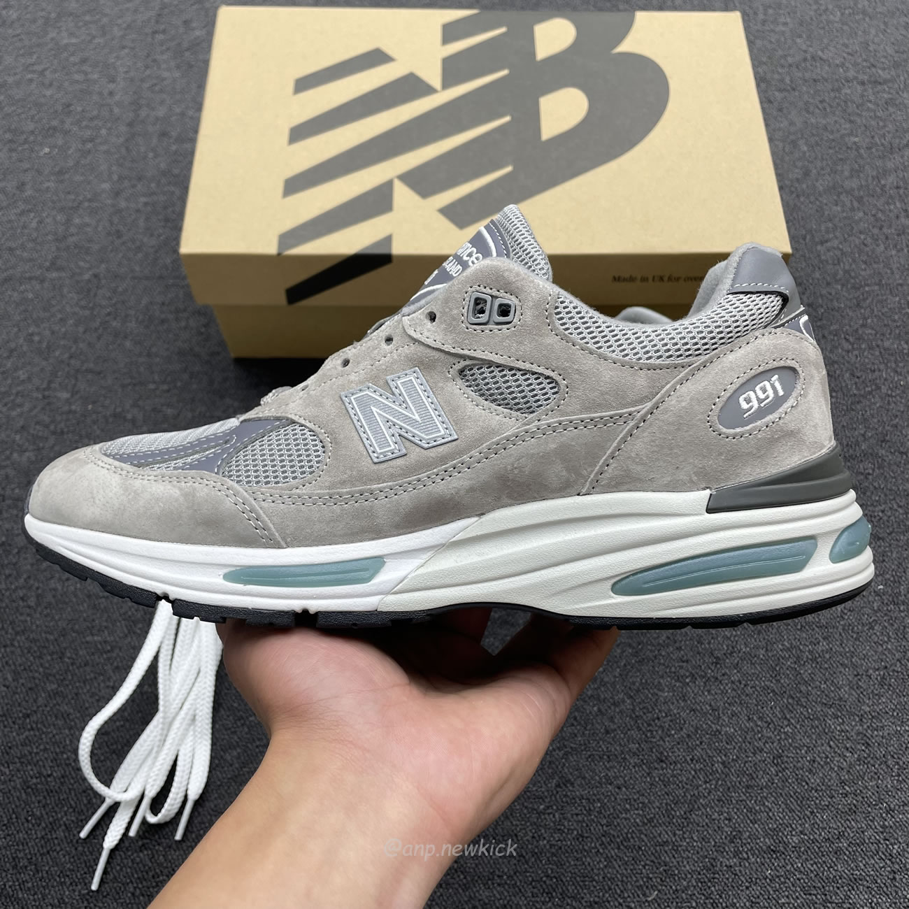 New Balance 991v2 Miuk Rock Ridge Grey U991gl2 (7) - www.newkick.org