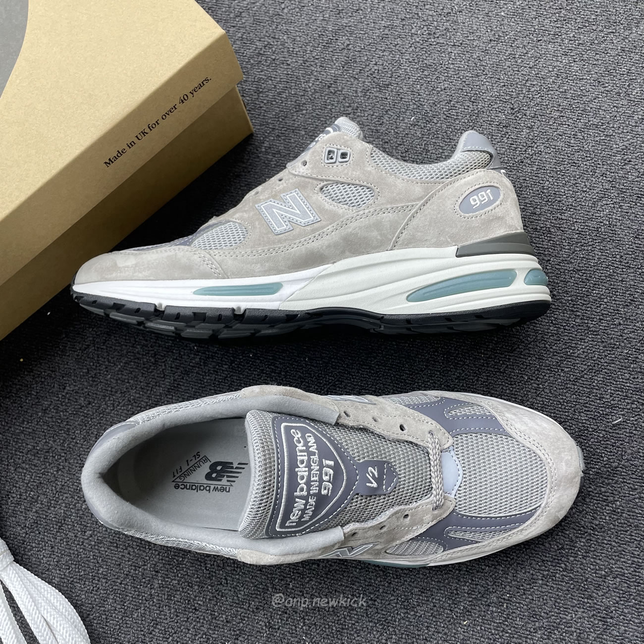 New Balance 991v2 Miuk Rock Ridge Grey U991gl2 (9) - www.newkick.org