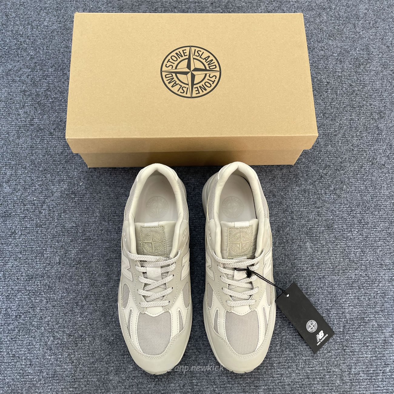 New Balance 991v2 Miuk Stone Island Ghost Pack Sand U991se2 (2) - www.newkick.org