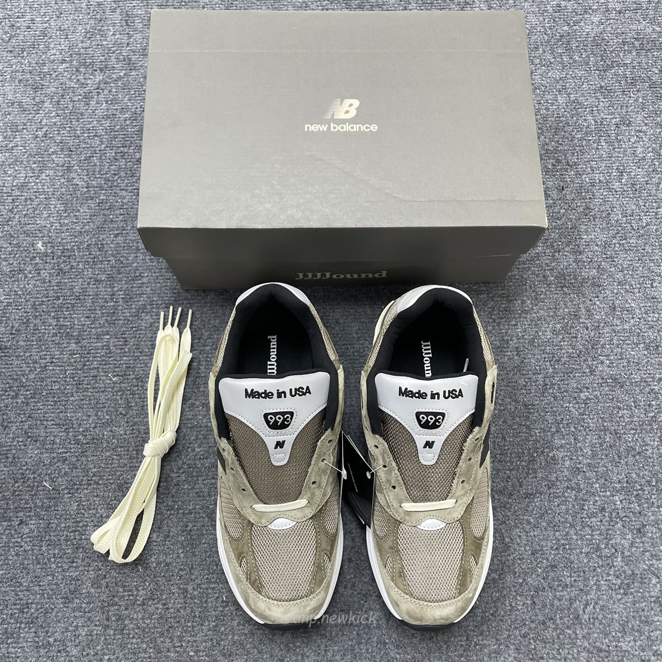 New Balance 993 Miusa Jjjjound Military Urban Grey Angora U993jj (5) - www.newkick.org