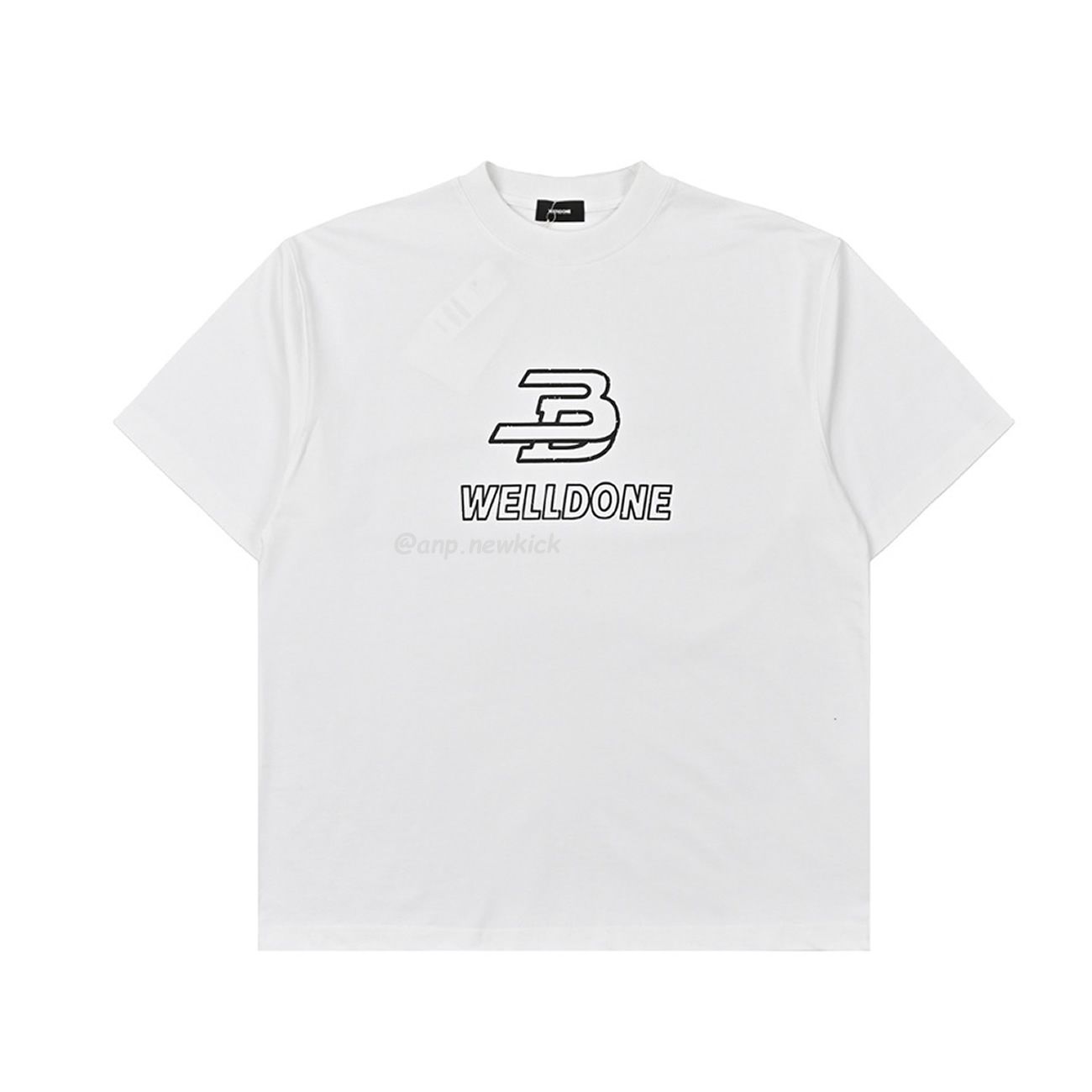 Welldone Letter Printing Black White T Shirt (4) - www.newkick.org Welldone Letter Printing Black White T Shirt (4) - www.newkick.org
