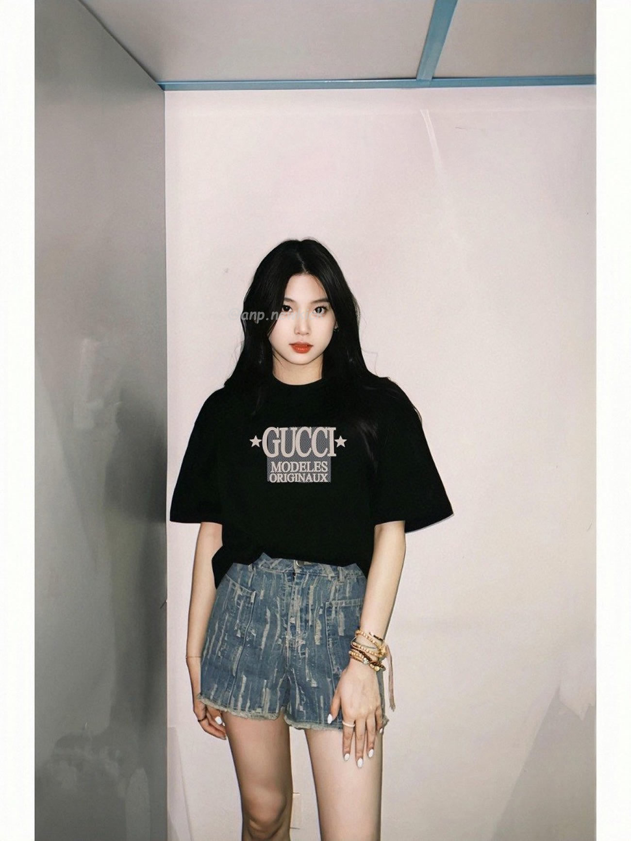 Gucci 24ss Star Tag G Letter Printed Short Sleeved T Shirt (12) - www.newkick.org Gucci 24ss Star Tag G Letter Printed Short Sleeved T Shirt (12) - www.newkick.org