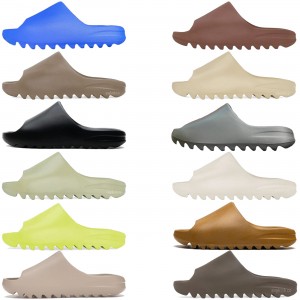 adidas Yeezy Slide "Ochre / Onyx / Pure/ Glow Green / Soot / Core / Earth Brown / Resin / Bone / Desert Sand" Retail