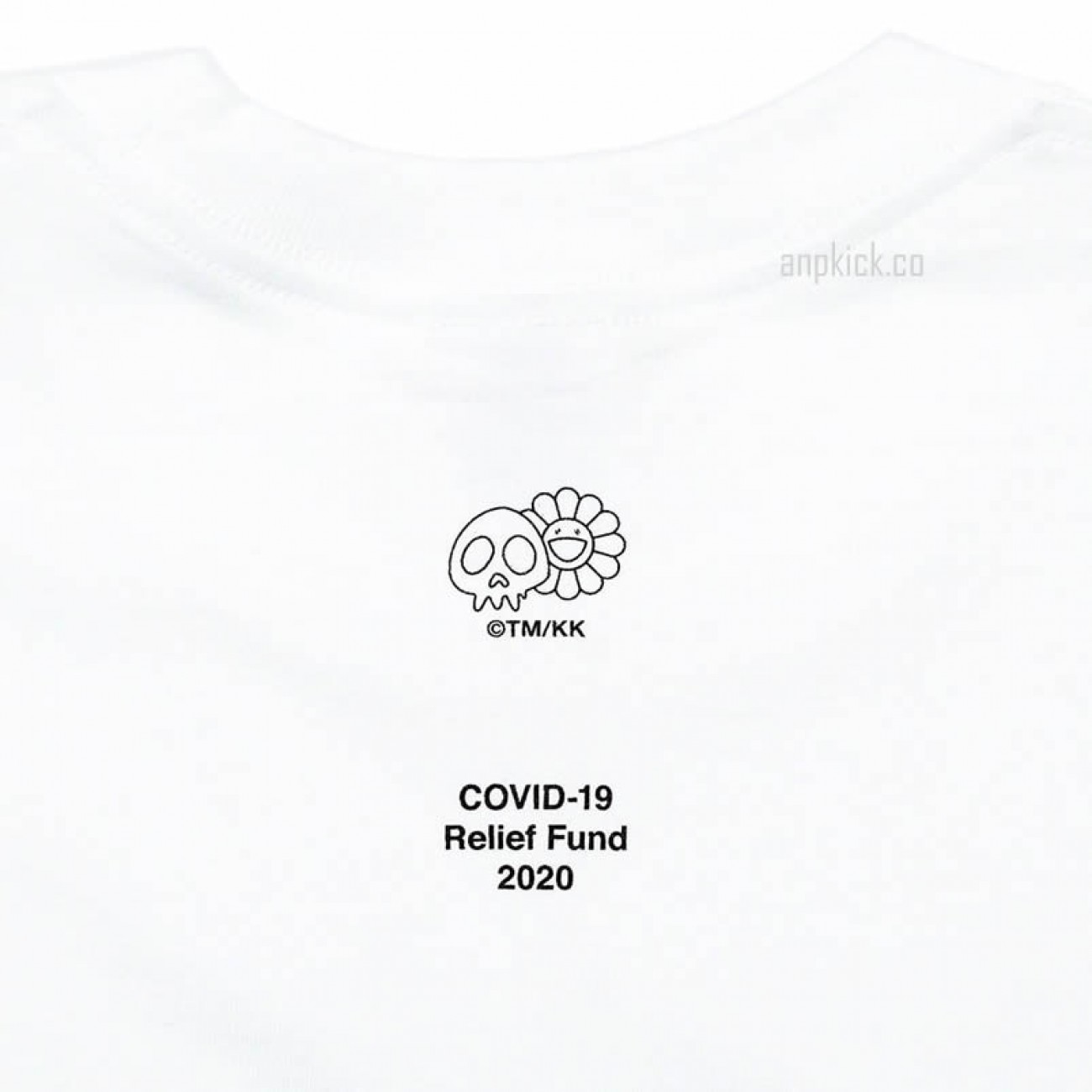 Supreme x COVID-19 Relief Box Logo Tee T-Shirt "Takashi Murakami KaiKai KiKi Flower Skulls"
