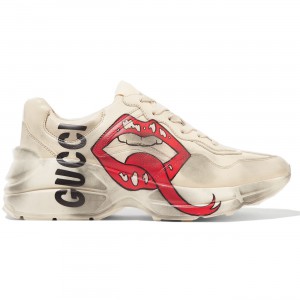 Gucci Rhyton Logo-Print Leather Sneakers 1102221