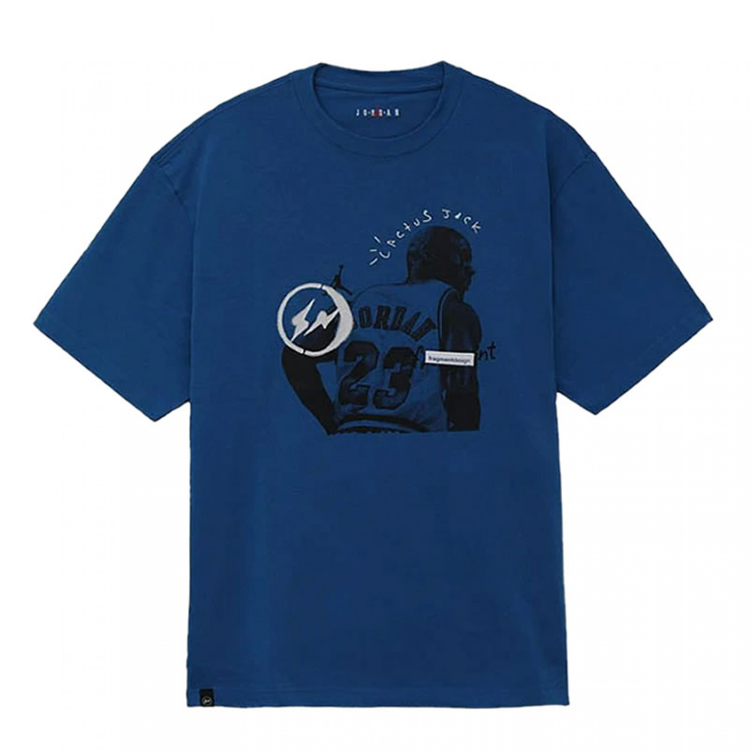Neu Schwarzes BW GESEGNETES T-Shirt Für J1 6 Travis Scott