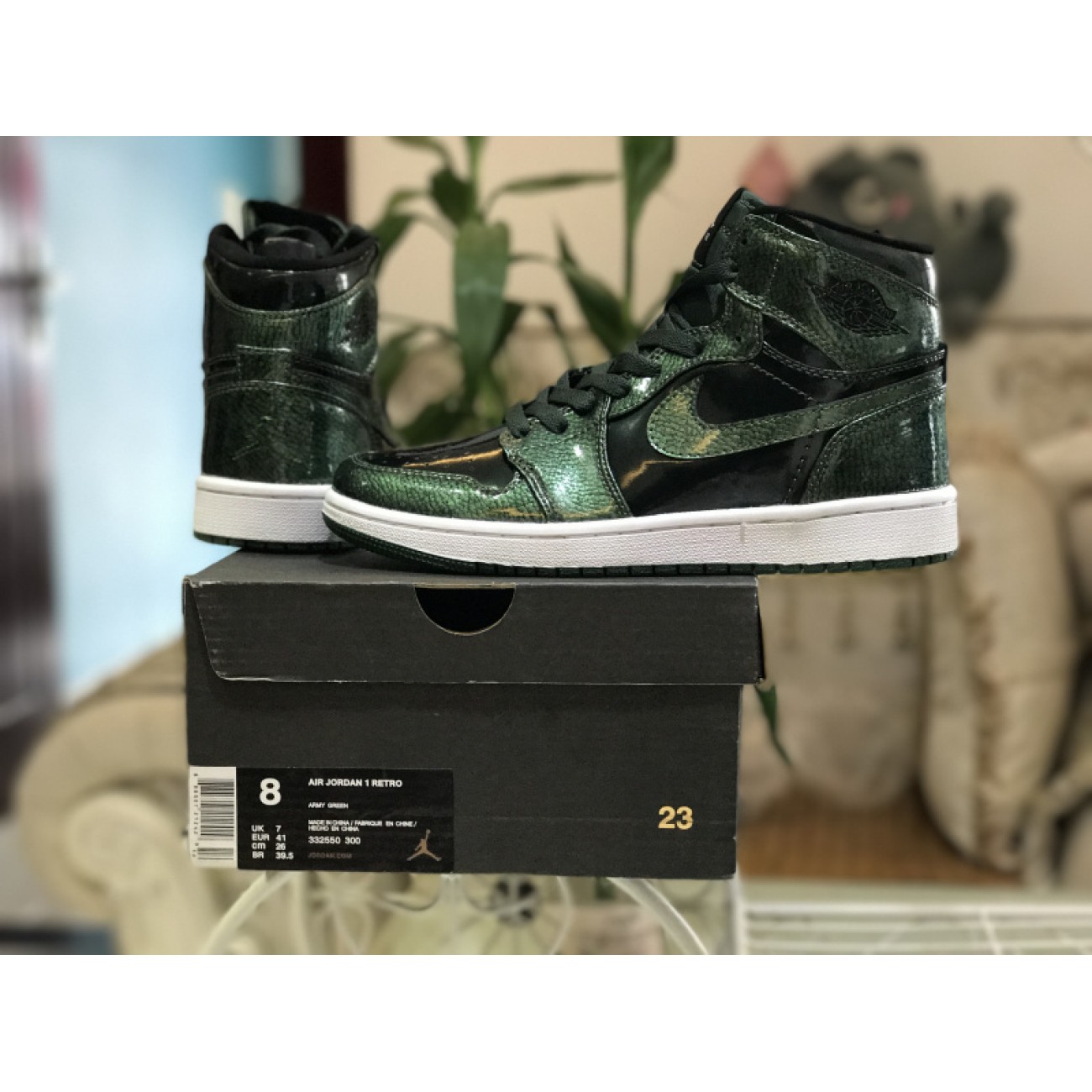 Air Jordan 1 High "Grove Green" 332550-300