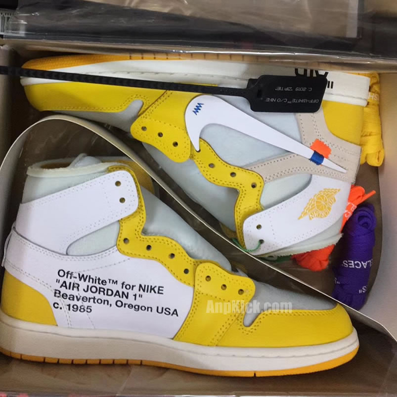 Off-White x Air Jordan 1 "Yellow" Chicago New Release For Sale
