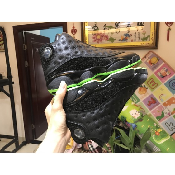 Air Jordan 13 "Altitude" Black Green 414571-042