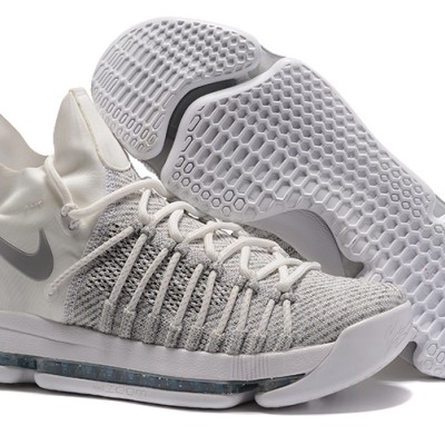 Kevin Durant KD9 White//Grey/Silver