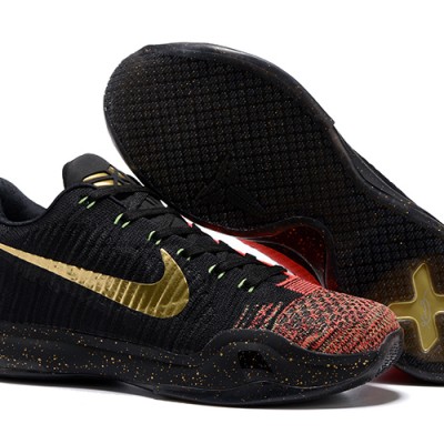 Kobe 10 Elite Low HTM "Christmas" Black/Gold