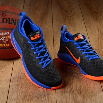 Lebron Witness 2 Flyknit Basketball Shoes Black/Blue/Orange