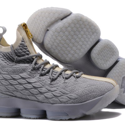 Lebron 15 "Opening Night" Grey/Gold