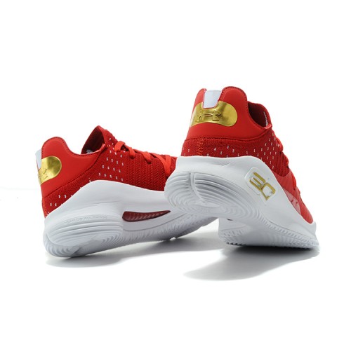 Under Armour UA Curry 4 WMN Low Wine Red/White