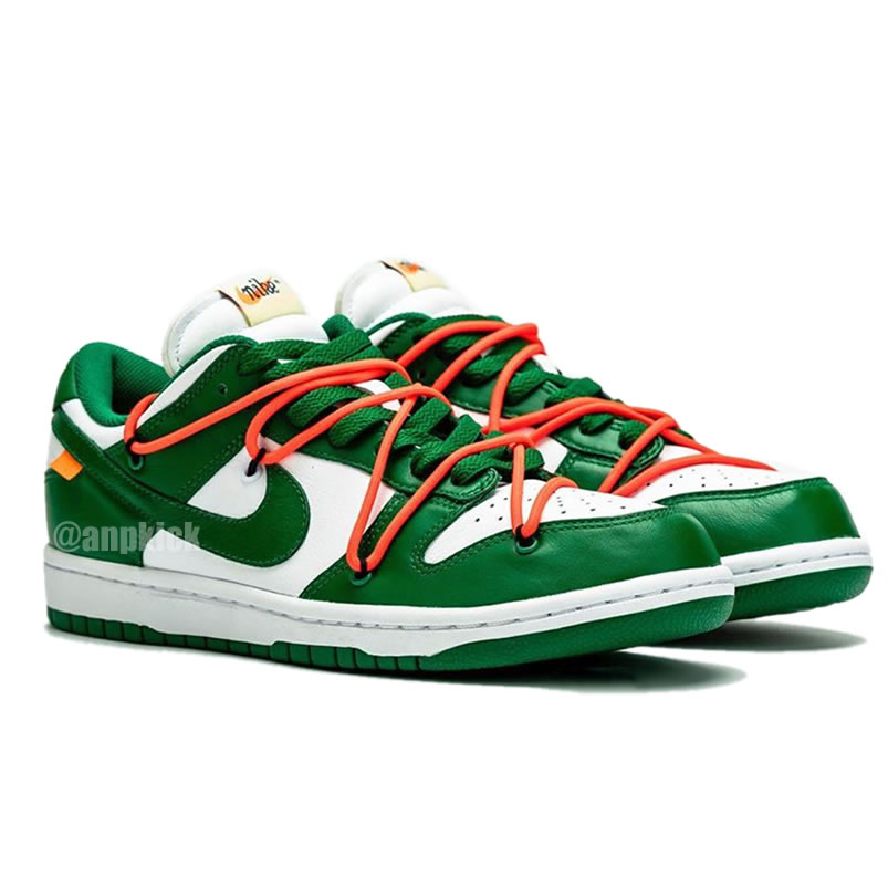 Off-White x Nike Dunk Low "Pine Green" Release Date CT0856-100