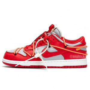Off-White x Nike Dunk Low University Red Grey Release Date CT0856-600